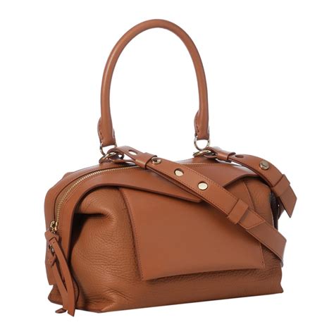 Cognac Givenchy Small Sway Tote Bag 